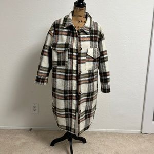 Long flannel button up